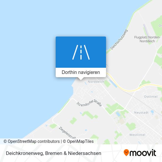 Deichkronenweg Karte