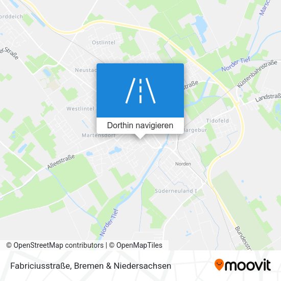 Fabriciusstraße Karte
