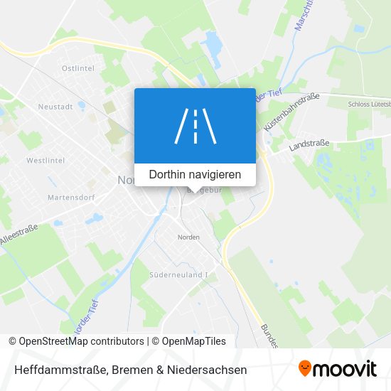 Heffdammstraße Karte