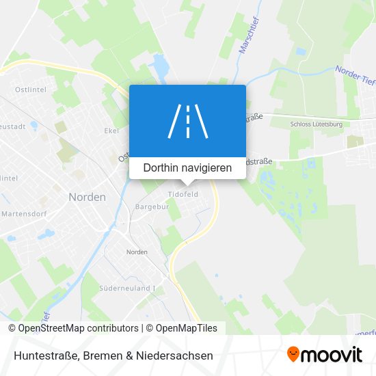 Huntestraße Karte