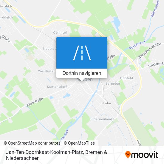 Jan-Ten-Doornkaat-Koolman-Platz Karte