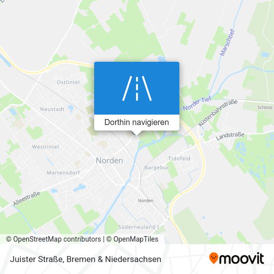 Juister Straße Karte