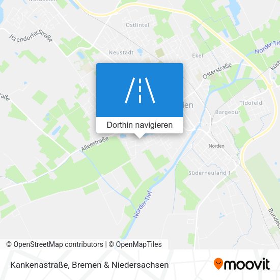 Kankenastraße Karte