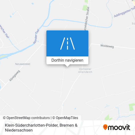 Klein-Südercharlotten-Polder Karte