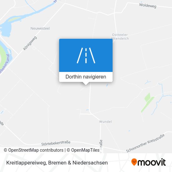 Kreitlappereiweg Karte