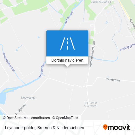Leysanderpolder Karte