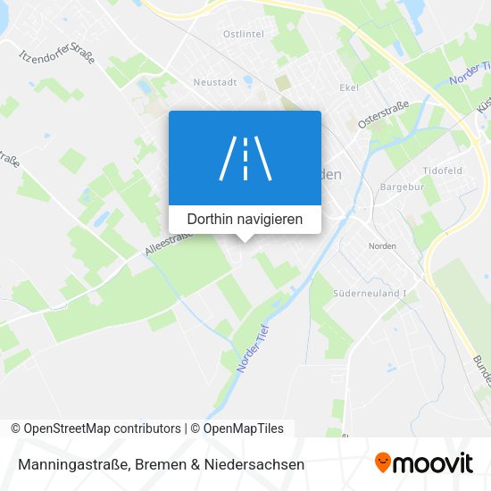 Manningastraße Karte