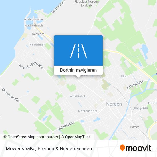 Möwenstraße Karte