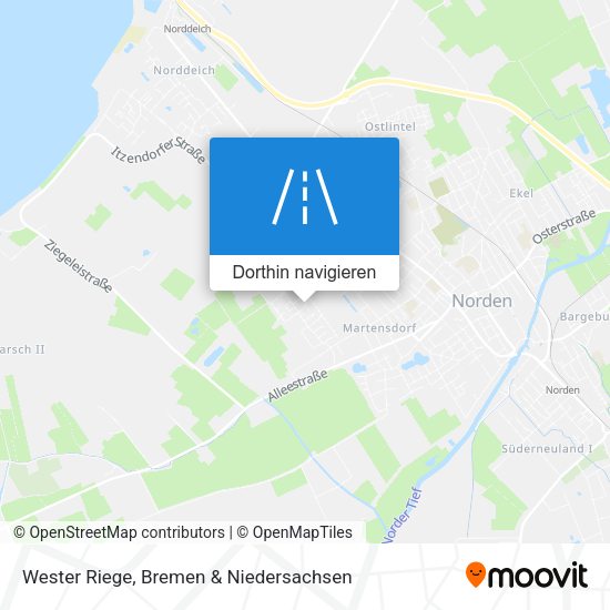 Wester Riege Karte