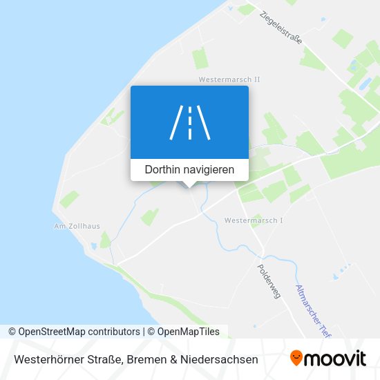 Westerhörner Straße Karte