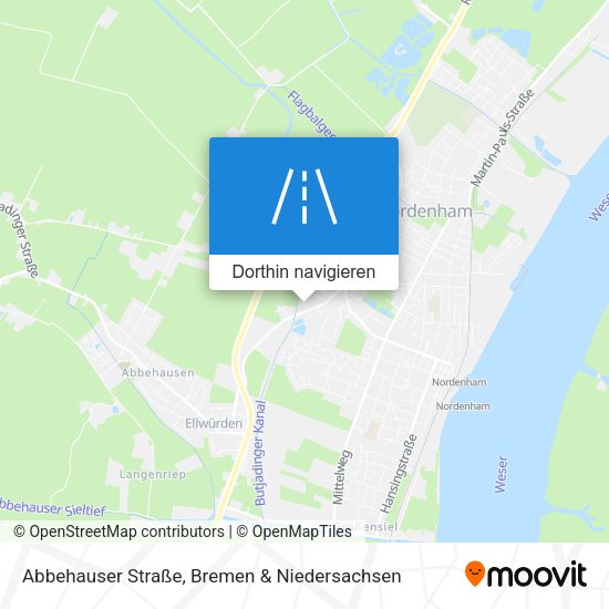 Abbehauser Straße Karte
