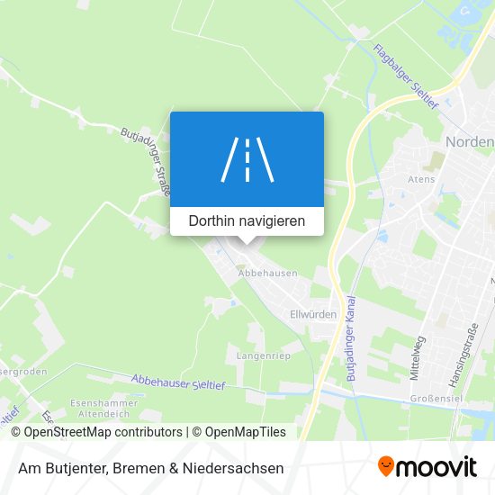 Am Butjenter Karte