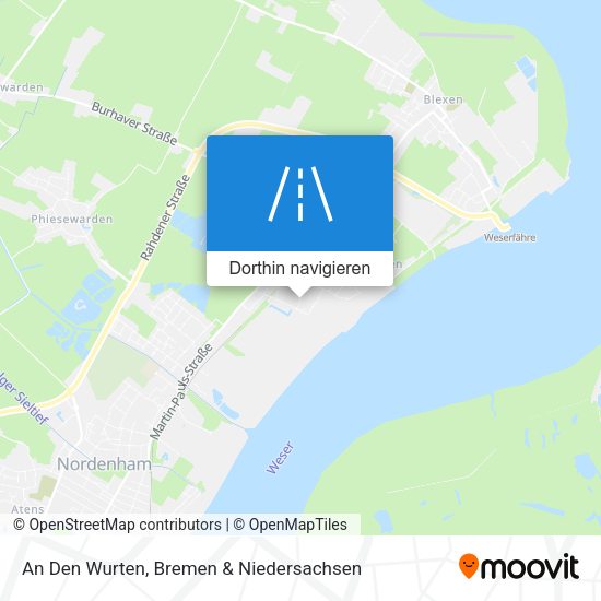 An Den Wurten Karte