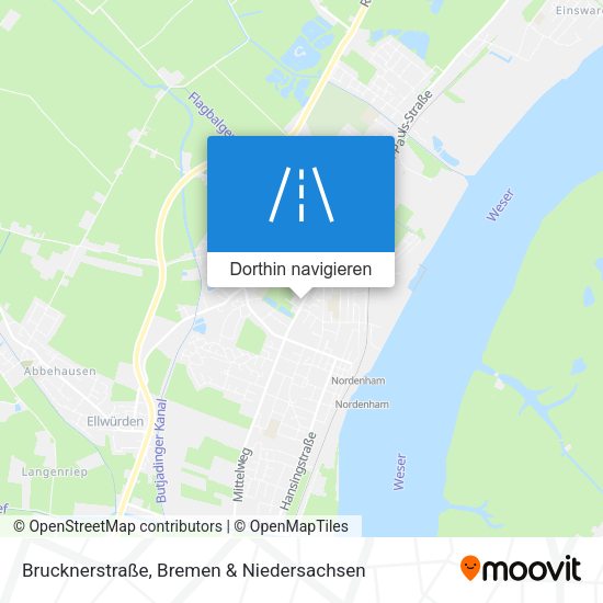 Brucknerstraße Karte