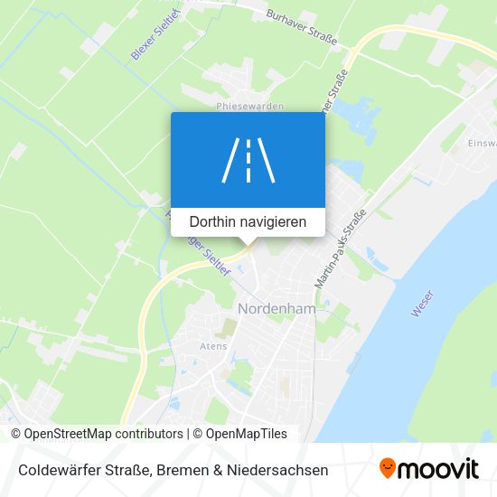 Coldewärfer Straße Karte