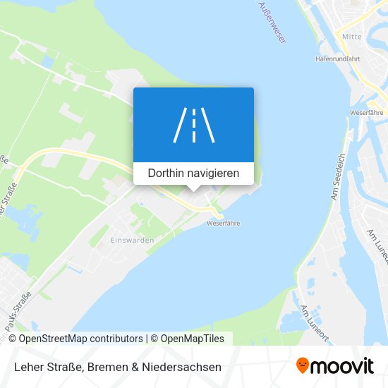 Leher Straße Karte