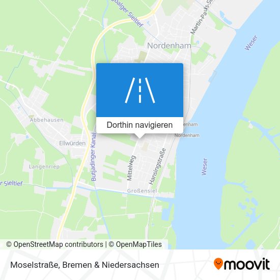 Moselstraße Karte