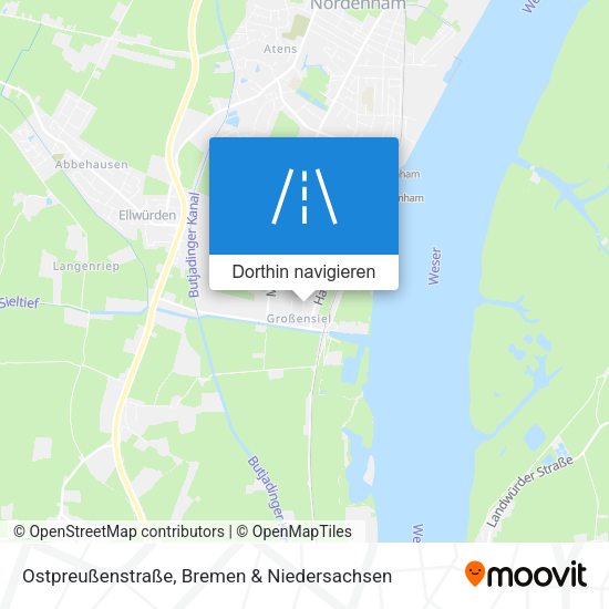 Ostpreußenstraße Karte