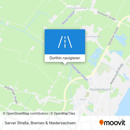 Sarver Straße Karte
