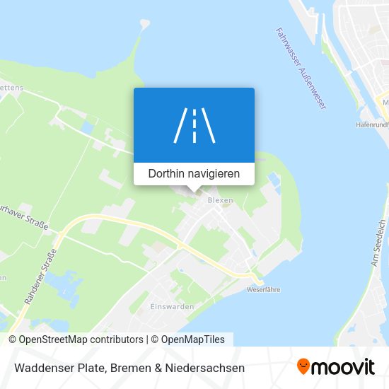 Waddenser Plate Karte