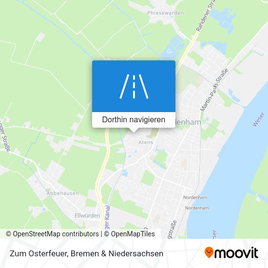 Zum Osterfeuer Karte