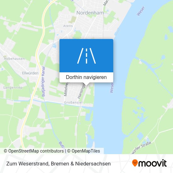 Zum Weserstrand Karte