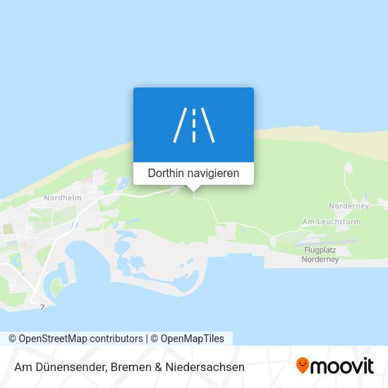 Am Dünensender Karte