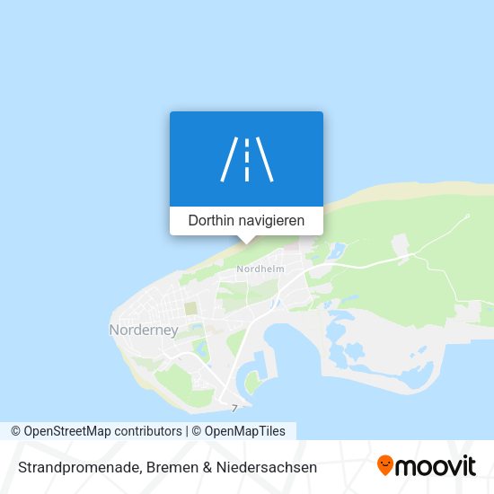 Strandpromenade Karte