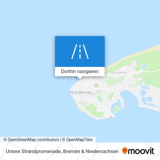 Untere Strandpromenade Karte