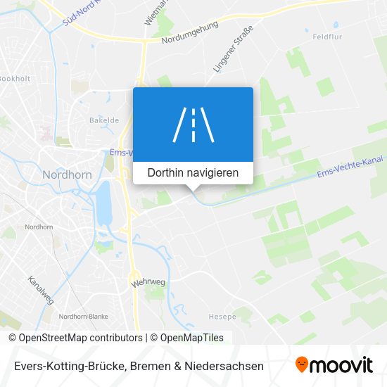 Evers-Kotting-Brücke Karte