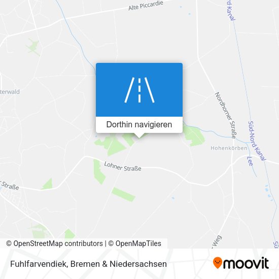 Fuhlfarvendiek Karte