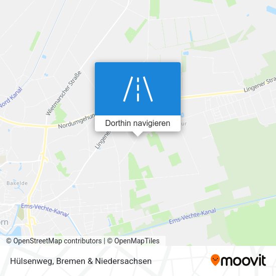 Hülsenweg Karte