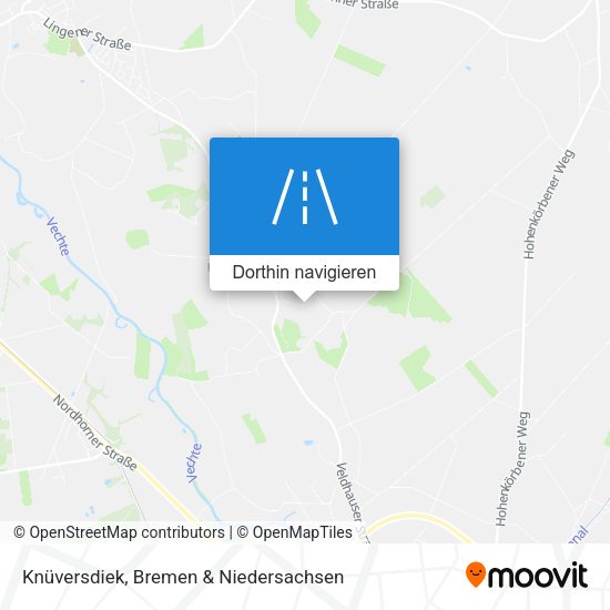Knüversdiek Karte
