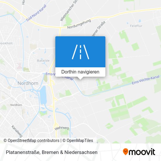 Platanenstraße Karte