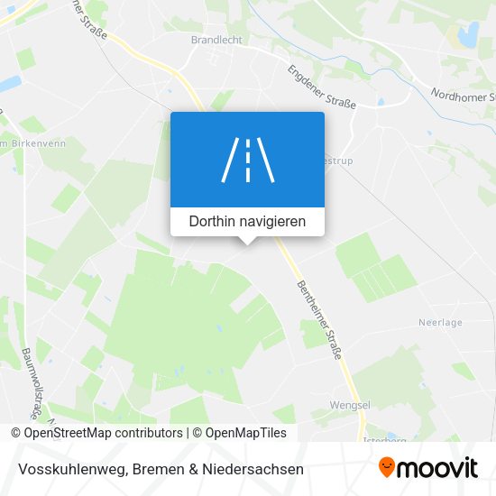 Vosskuhlenweg Karte