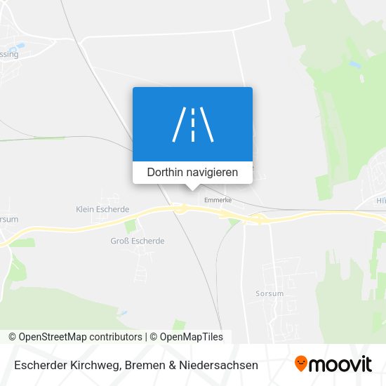 Escherder Kirchweg Karte