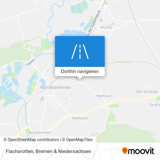 Flachsrotten Karte