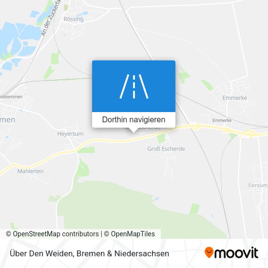 Über Den Weiden Karte