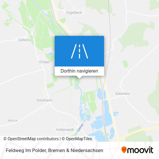 Feldweg Im Polder Karte