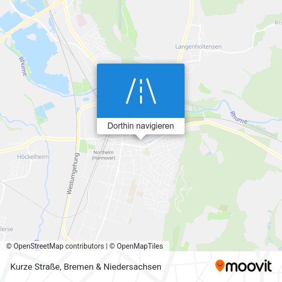Kurze Straße Karte