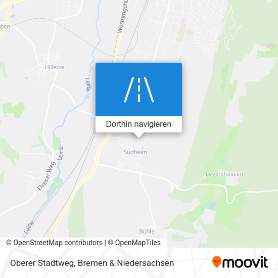 Oberer Stadtweg Karte