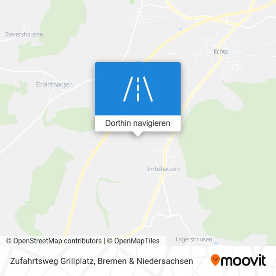 Zufahrtsweg Grillplatz Karte