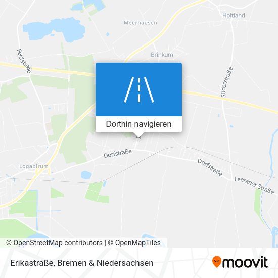 Erikastraße Karte
