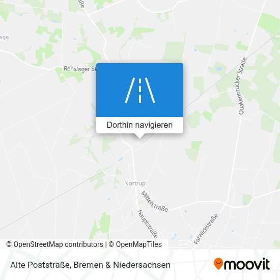 Alte Poststraße Karte