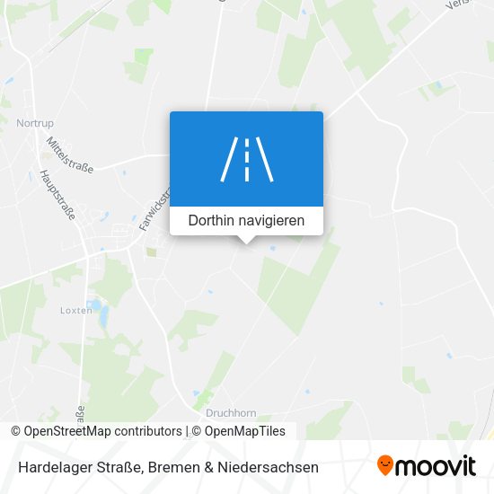 Hardelager Straße Karte