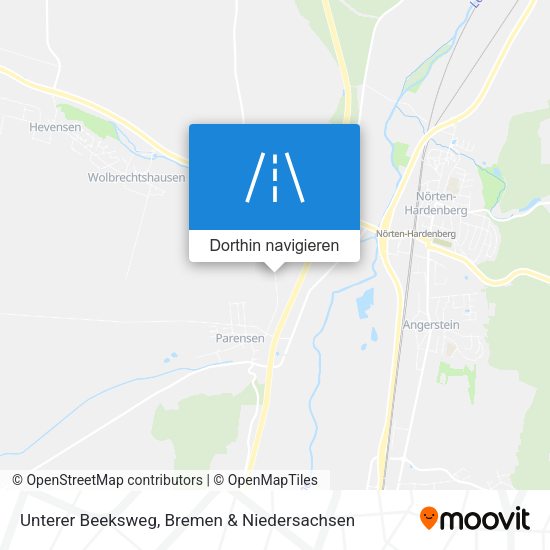 Unterer Beeksweg Karte