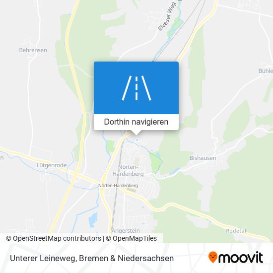 Unterer Leineweg Karte