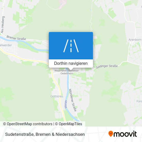 Sudetenstraße Karte