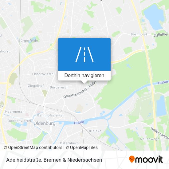 Adelheidstraße Karte