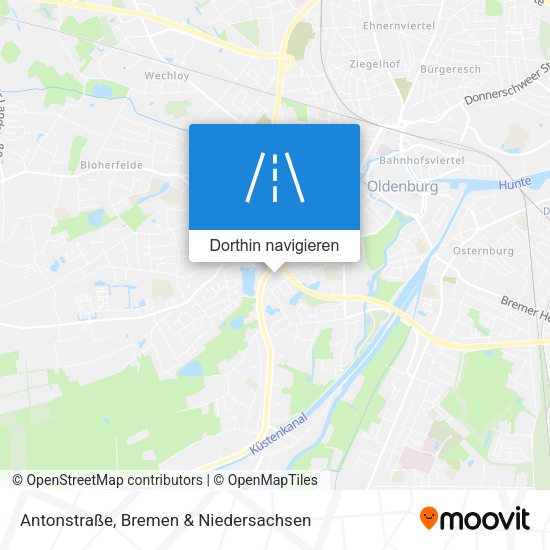 Antonstraße Karte